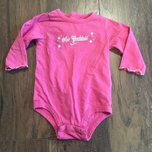 Vintage Nike long sleeved pink onesie Air Goddess 3/6 month